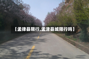 【孟律县限行,孟津县城限行吗】