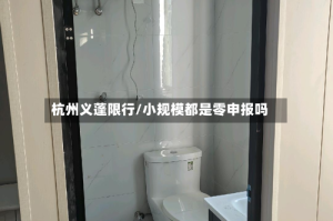 杭州义蓬限行/小规模都是零申报吗