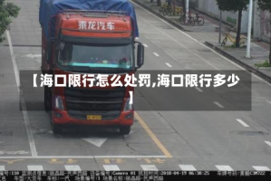 【海口限行怎么处罚,海口限行多少】