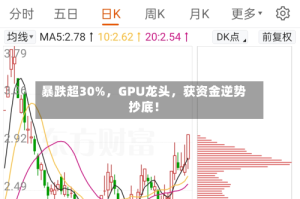 暴跌超30%，GPU龙头，获资金逆势抄底！