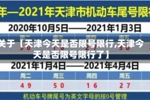 关于【天津今天是否限号限行,天津今天是否限号限行了】