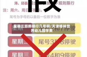 星期三邯郸限行几号啊/天津格林世界幼儿园学费