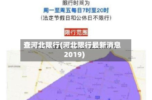 查河北限行(河北限行最新消息2019)