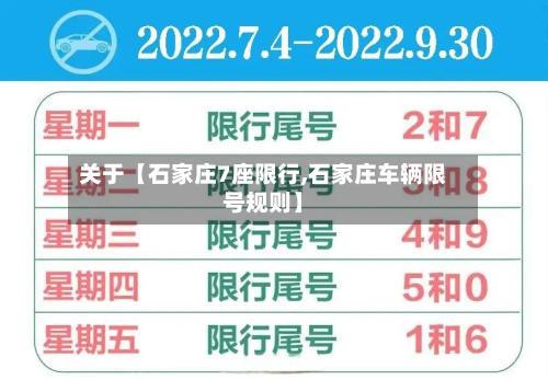 关于【石家庄7座限行,石家庄车辆限号规则】-第1张图片