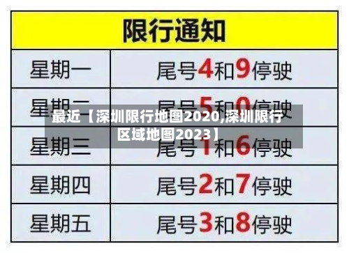 最近【深圳限行地图2020,深圳限行区域地图2023】-第2张图片