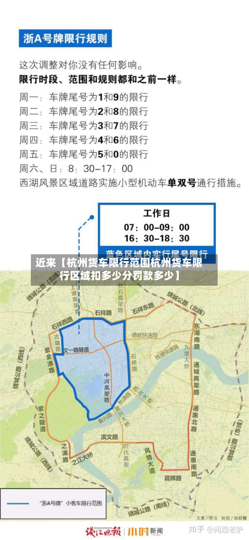 近来【杭州货车限行范围杭州货车限行区域扣多少分罚款多少】-第1张图片