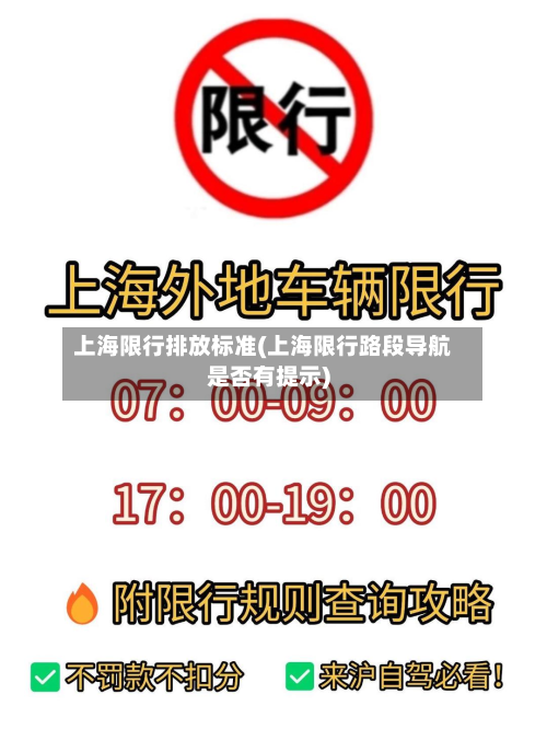 上海限行排放标准(上海限行路段导航是否有提示)-第1张图片
