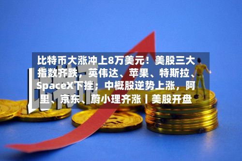 比特币大涨冲上8万美元！美股三大指数齐跌	，英伟达、苹果、特斯拉	、SpaceX下挫；中概股逆势上涨，阿里、京东、蔚小理齐涨丨美股开盘-第2张图片
