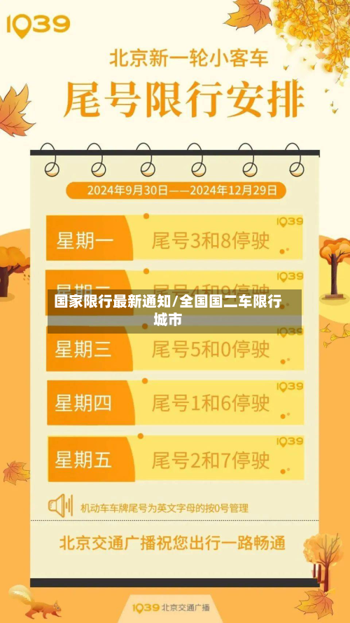 国家限行最新通知/全国国二车限行城市-第2张图片