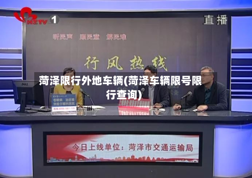 菏泽限行外地车辆(菏泽车辆限号限行查询)-第1张图片