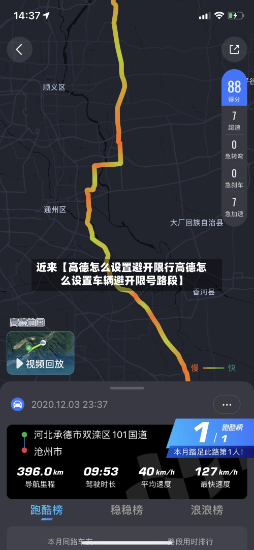 近来【高德怎么设置避开限行高德怎么设置车辆避开限号路段】-第1张图片