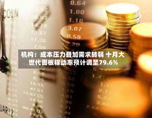机构:成本压力叠加需求转弱 十月大世代面板稼动率预计调至79.6%-第1张图片